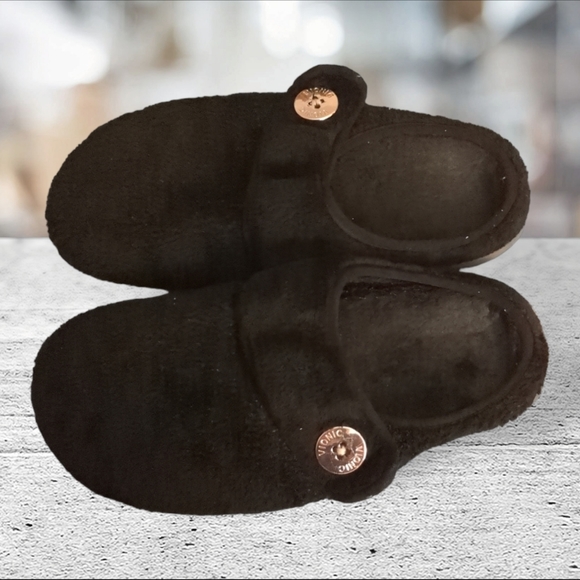 Vionic 361 Sadie style microfiber black mules size 8 - Picture 2 of 11
